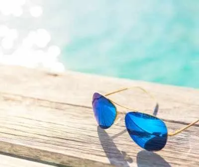 A pair of colour blind glasses
